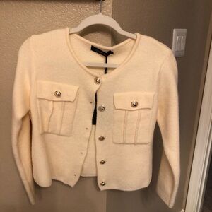 Cream Button-Up Women's Cardigan Brand New